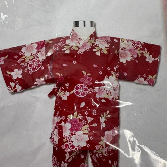 Japanese Kid's Jinbei Kimono Summer Tops and Bottoms Set Red 105cm-115cm 4-5T - Picture 2 of 3